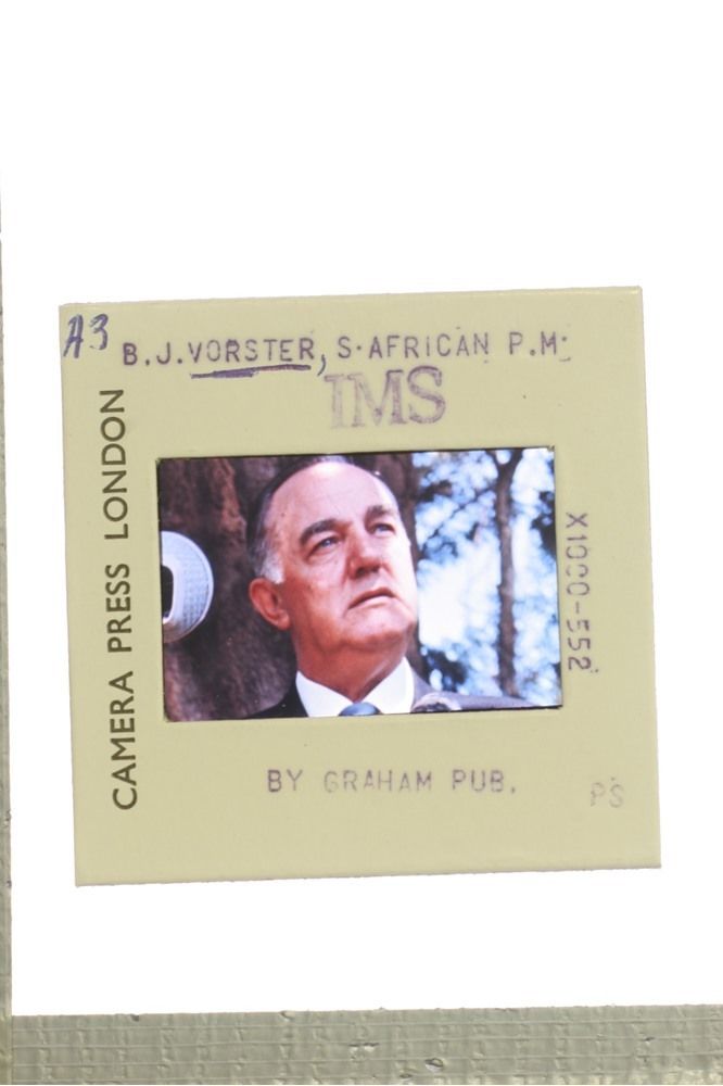 Photo proof of John (Balthazar Johannes "B.J.")  Vorster