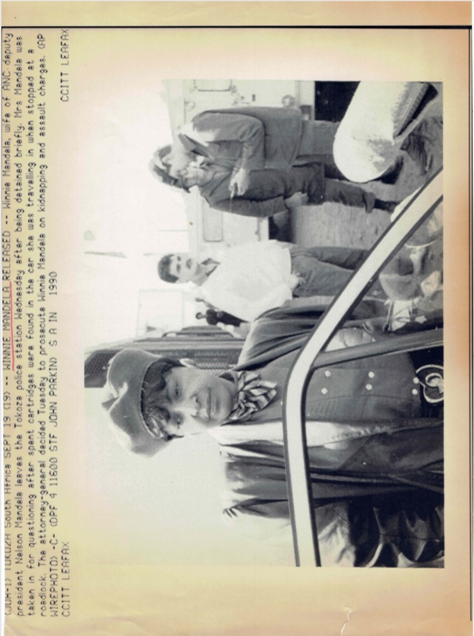 Winnie Mandela released from Tokoza police station